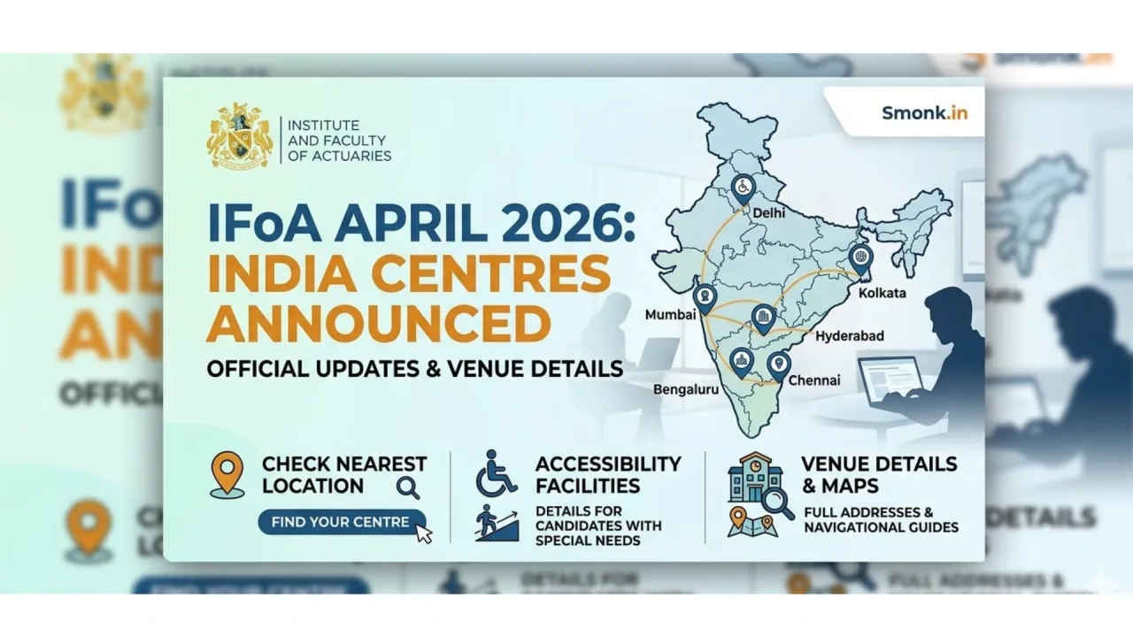IFoA April 2026 Exam Centres in India – Complete List