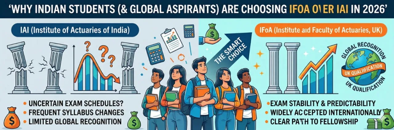 Why Indian Students (and Global Aspirants) Are Choosing IFOA Over IAI in 2026: The Ultimate Guide to Actuarial Exam Stability, Global Recognition & Smart Choices